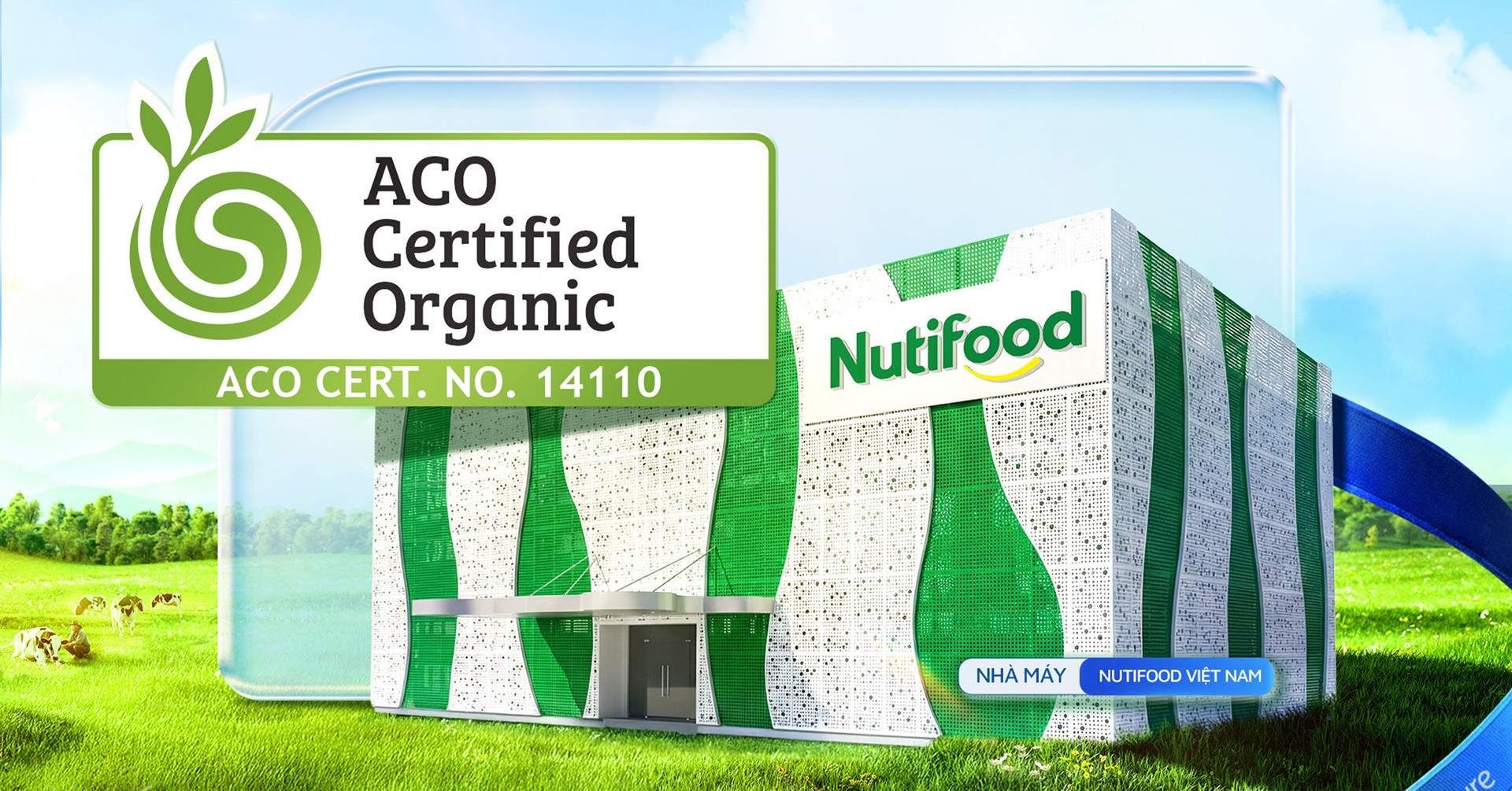 Dây chuyền sản xuất sữa công thức pha sẵn Nutifood đạt chứng nhận hữu cơ ACO