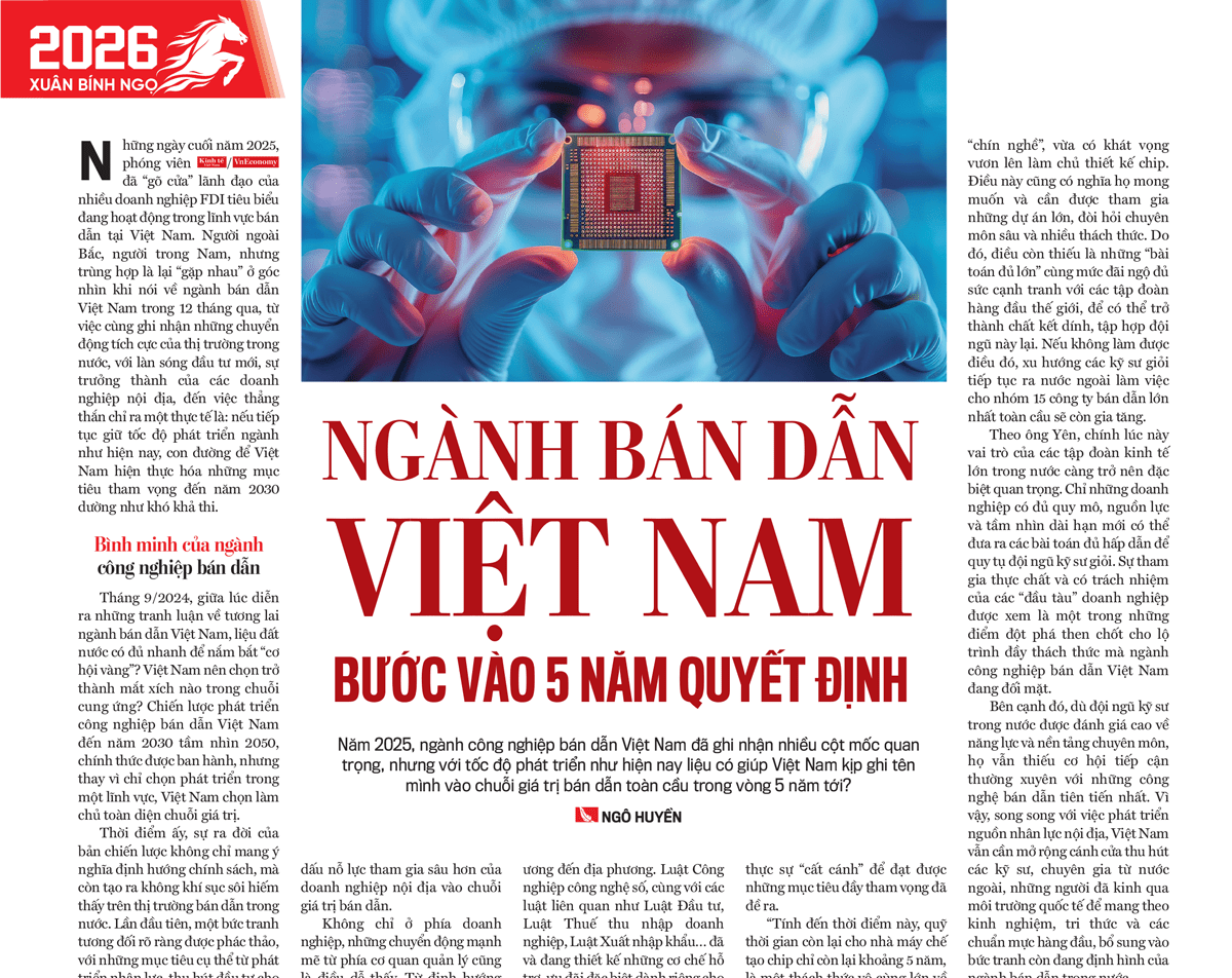 Ngành bán dẫn Việt Nam bước vào 5 năm quyết định  - Ảnh 1