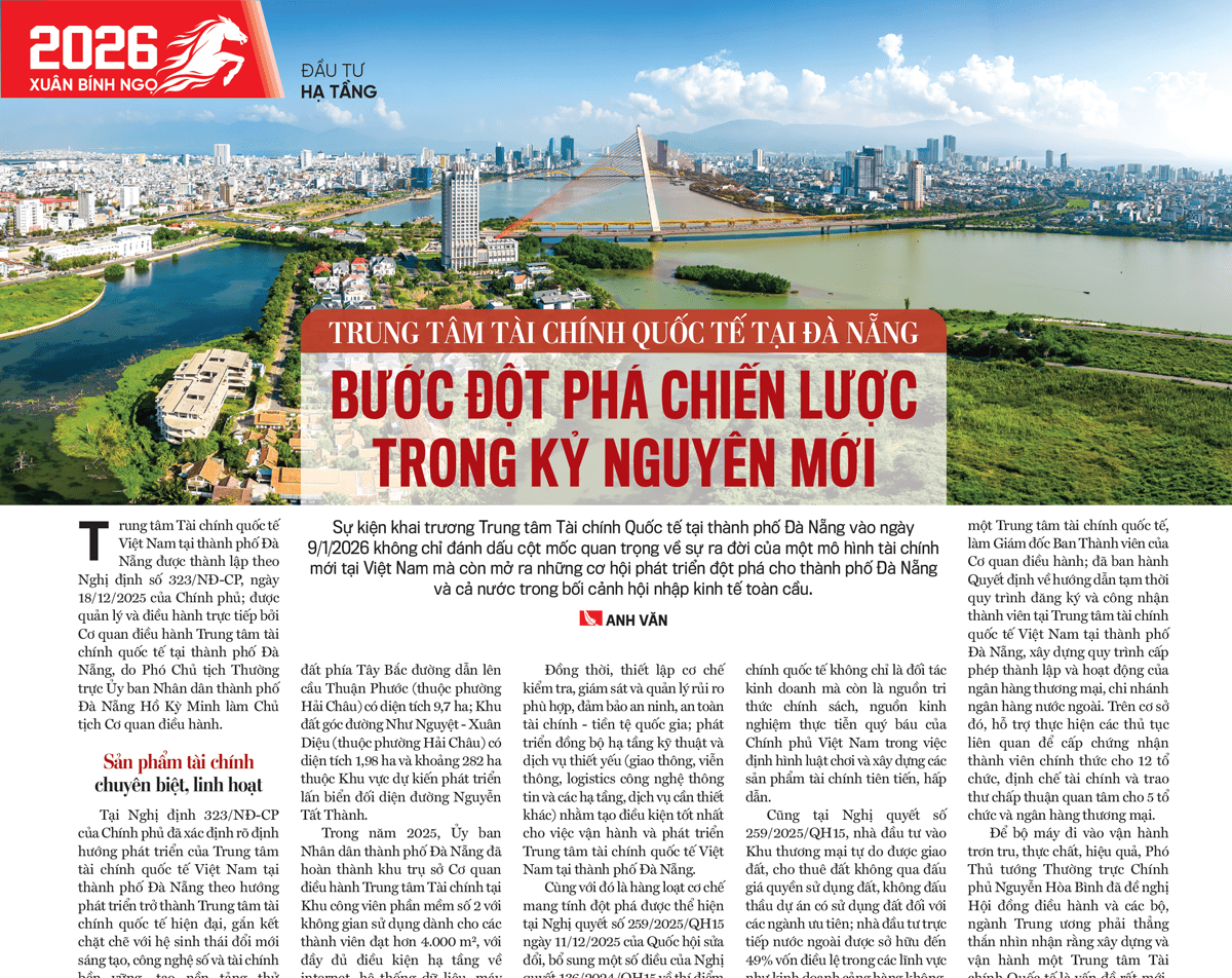 Trung tâm Tài chính quốc tế tại Đà Nẵng: Bước đột phá chiến lược trong kỷ nguyên mới