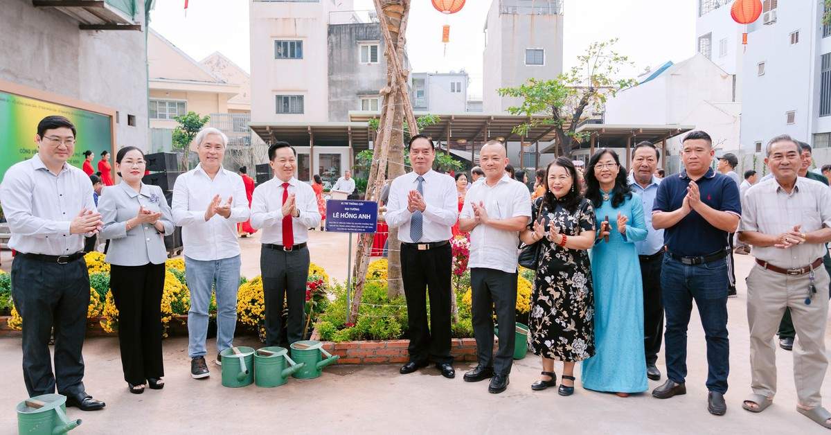 Đại tướng Lê Hồng Anh dự khánh thành công viên, nhà sinh hoạt cộng đồng phường An Khánh