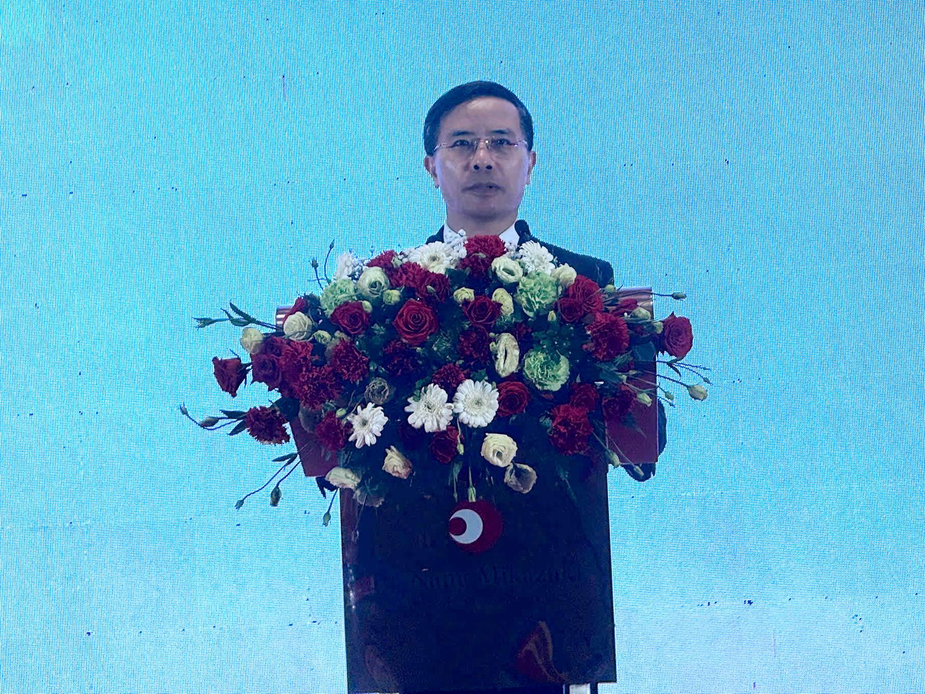 Ông Phạm Đức Ấn, Chủ tịch UBND Thành phố Đà Nẵng, phát biểu tại sự kiện. Ảnh: Quang Hiếu.