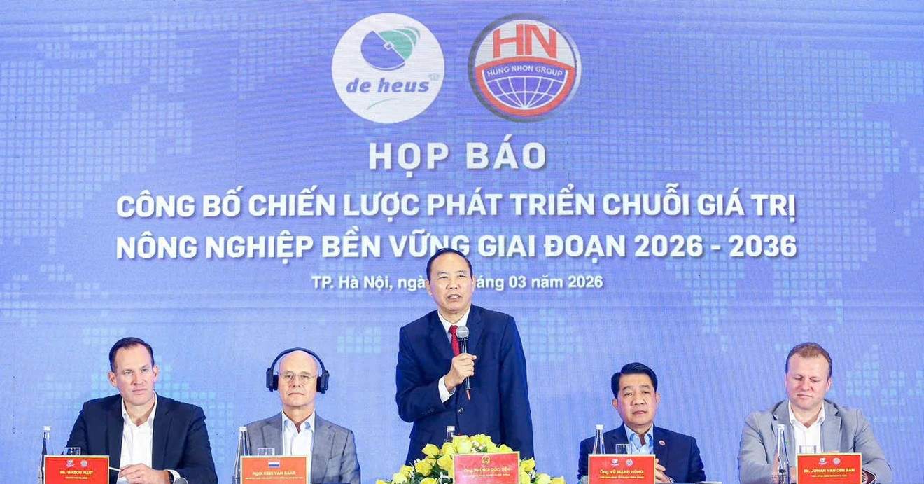 De Heus Hà Lan hợp tác Hùng Nhơn phát triển chuỗi giá trị nông nghiệp bền vững