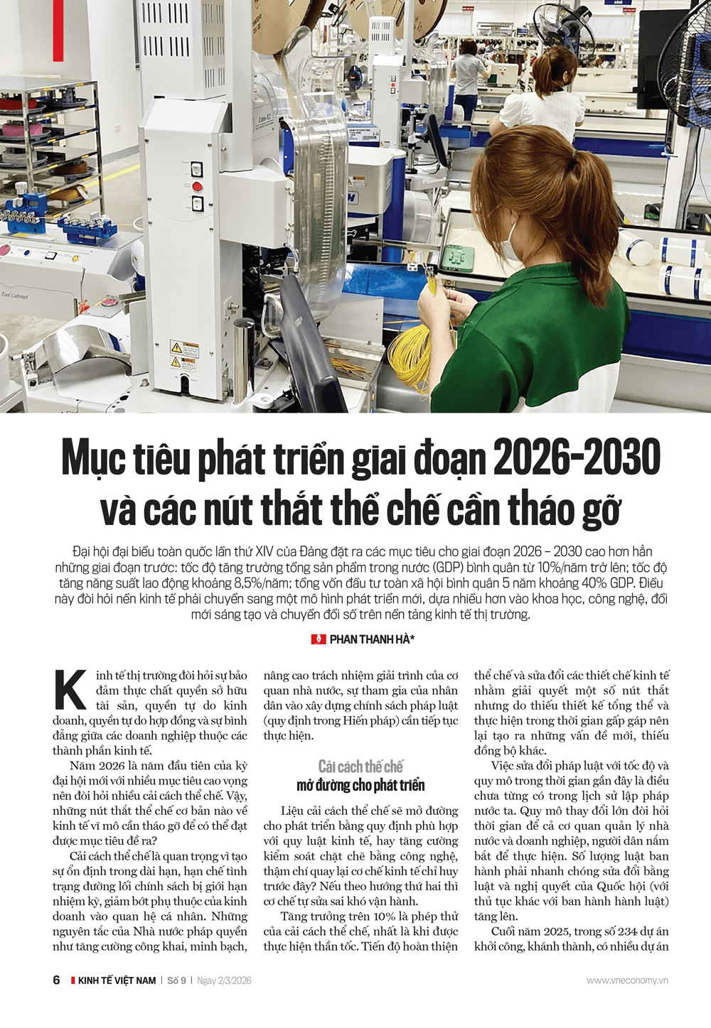 Mục tiêu phát triển giai đoạn 2026-2030 và các nút thắt thế chế cần tháo gỡ - Ảnh 1