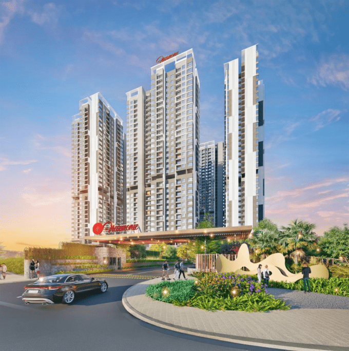 An artists impression of the Harmonie project in the Chanh Hiep area, Ho Chi Minh City. 3D Photo courtesy of Phu My Hung