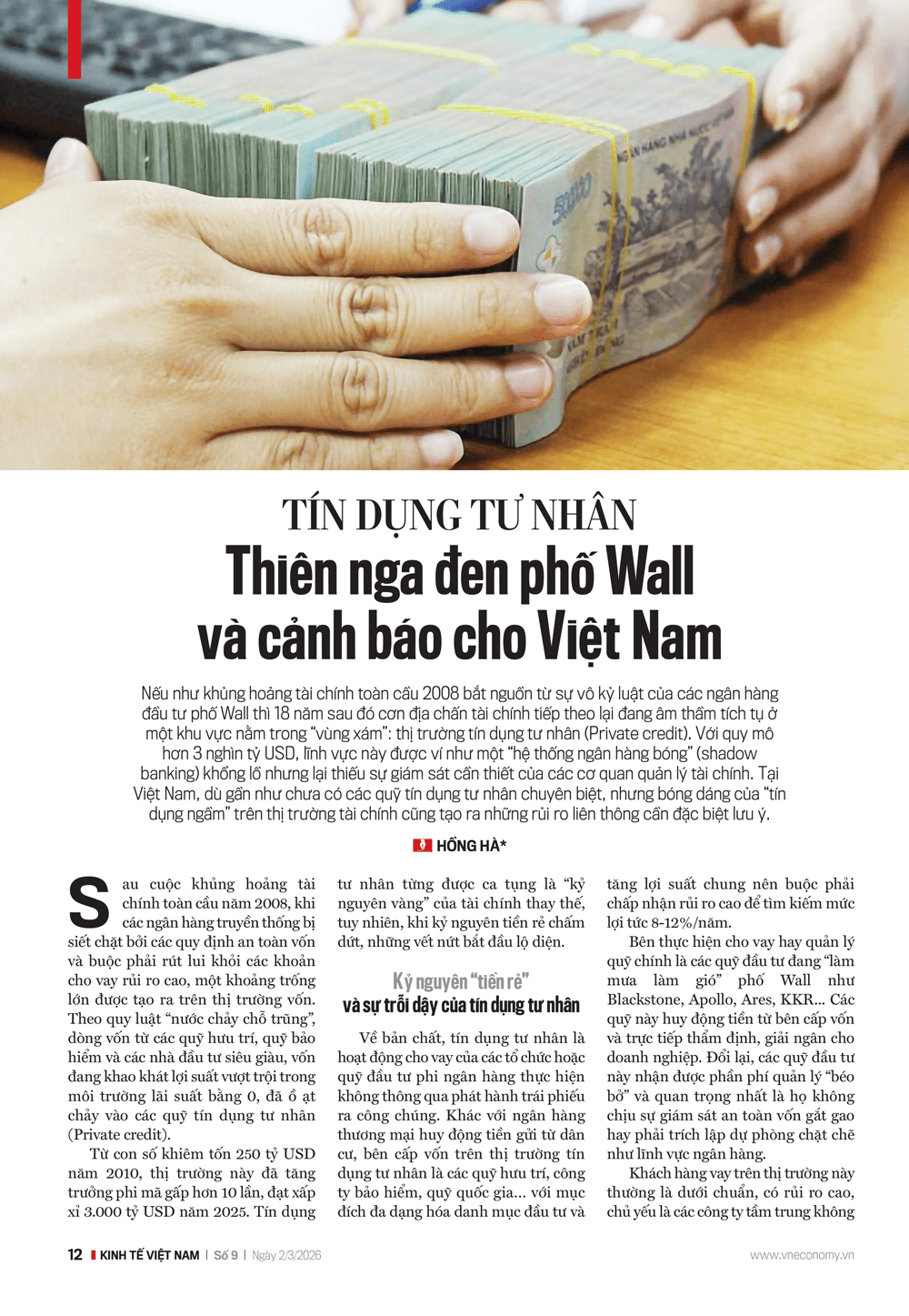Tín dụng tư nhân: "Thiên nga đen phố Wall" và cảnh báo cho Việt Nam