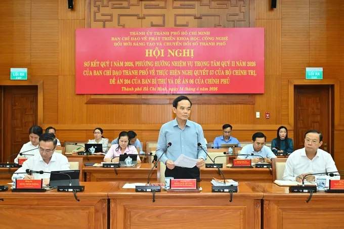 Bí thư Thành ủy Trần Lưu Quang phát biểu kết luận Hội nghị - Ảnh: Việt Dũng