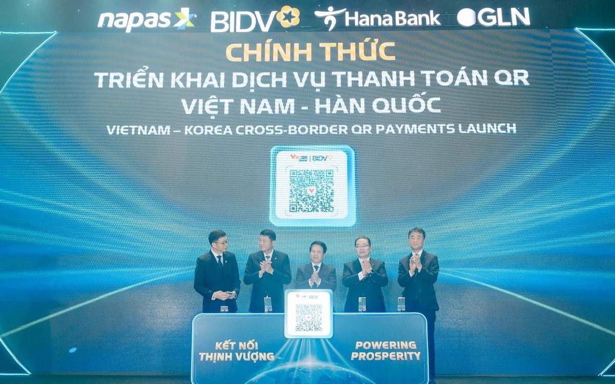 BIDV, Hana Bank và các đối tác triển khai dịch vụ thanh toán QR Việt