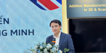 Ông Võ Xuân Hoài, Phó Giám đốc Trung tâm Đổi mới sáng tạo Quốc gia (NIC), phát biểu tại Diễn đàn.
