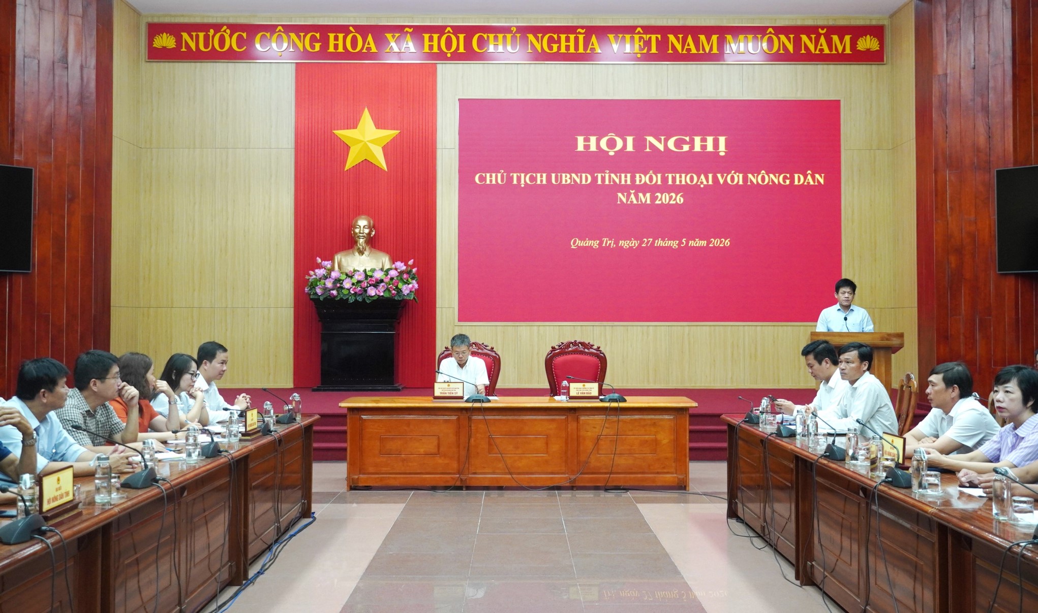 Quảng Trị đối thoại với nông dân, tháo gỡ khó khăn phát triển nông nghiệp xanh 2 Quang cảnh hội nghị.