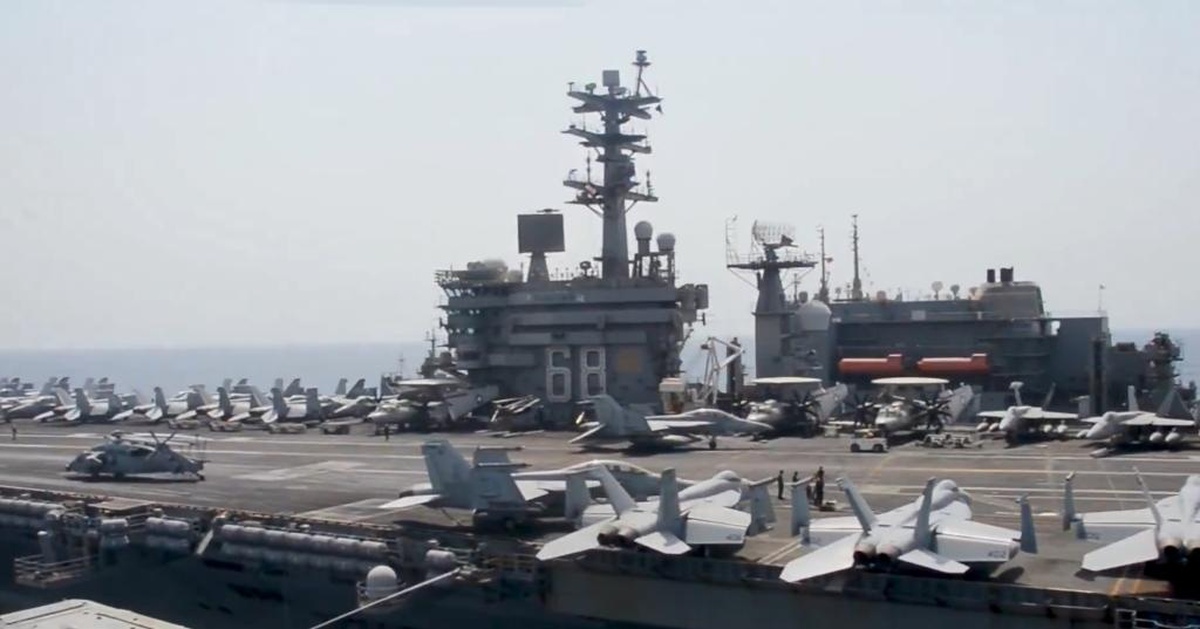 Tàu sân bay Nimitz của Mỹ tiến vào vùng biển Caribbean 9 Tàu sân bay Nimitz của Mỹ tiến vào vùng biển Caribbean