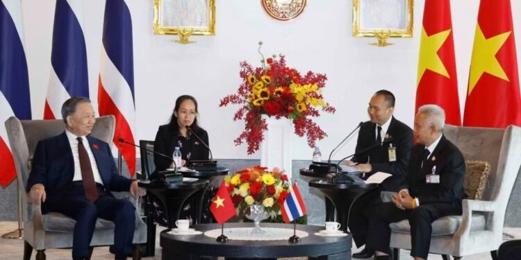 Tổng Bí thư, Chủ tịch nước Tô Lâm hội kiến Chủ tịch Quốc hội Thái Lan