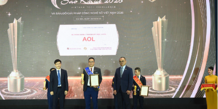 Agribank được vinh danh 2 Giải thưởng Sao Khuê 2026 với hai giải pháp công nghệ số tiêu biểu