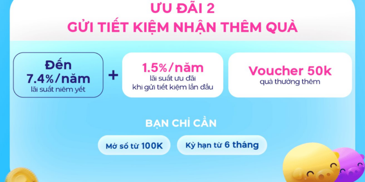 Một ngân hàng trả lãi suất tiết kiệm 8,9%/năm cho số tiền gửi từ 100.000 đồng