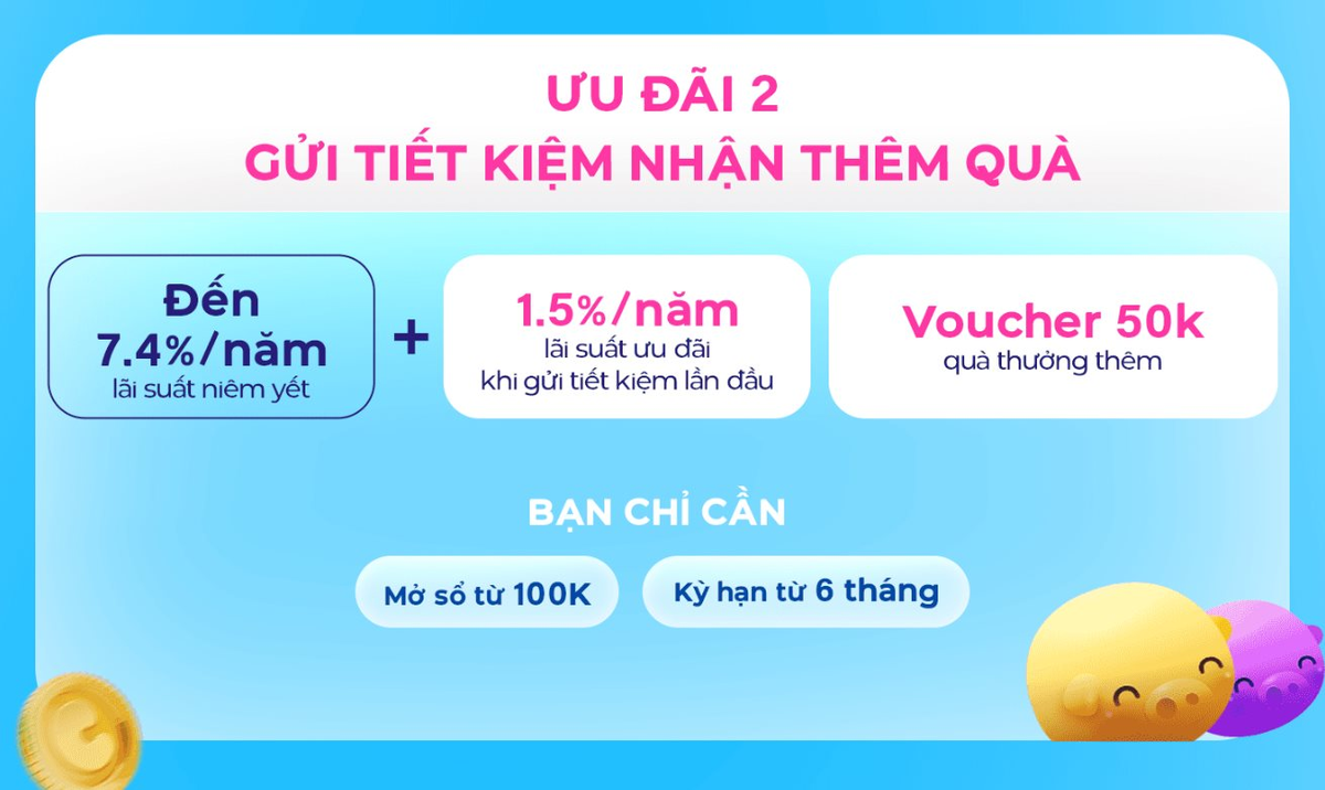 Một ngân hàng trả lãi suất tiết kiệm 8,9%/năm cho số tiền gửi từ 100.000 đồng Một ngân hàng trả lãi suất tiết kiệm 8,9%/năm cho số tiền gửi từ 100.000 đồng