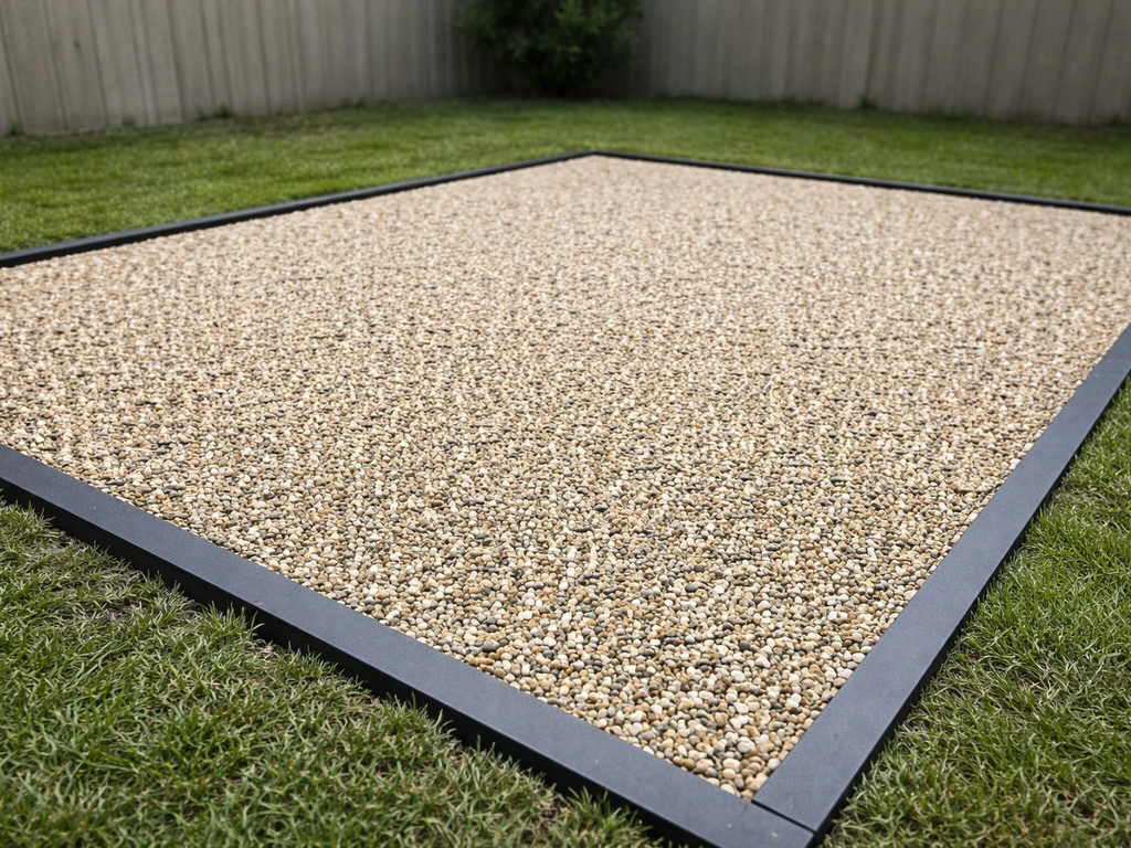 how to build a pebble patio
