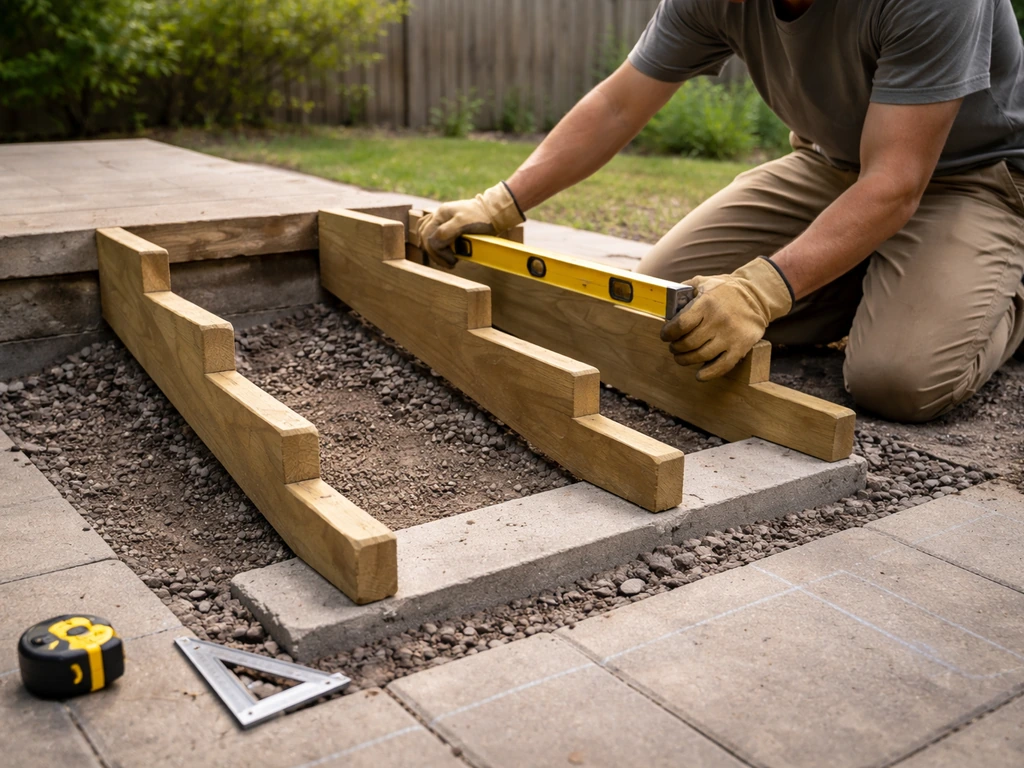 how to build stairs for a patio