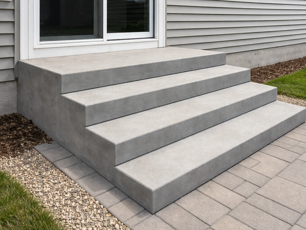 how to build steps from house to patio