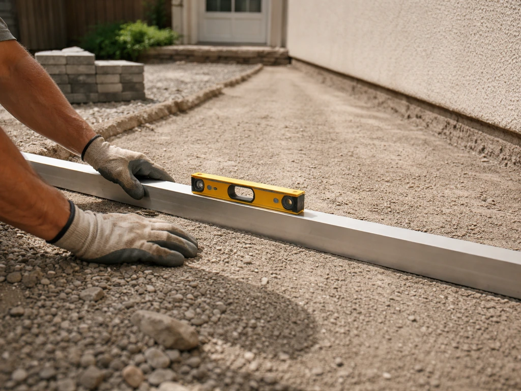 how to slope patio