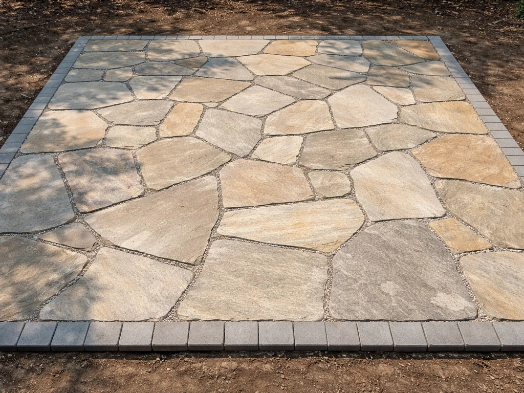 how to build a rock patio