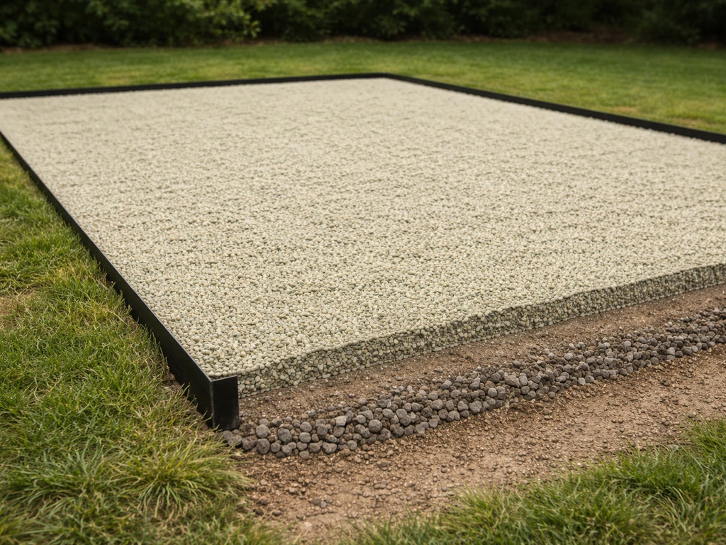 how to pea gravel patio