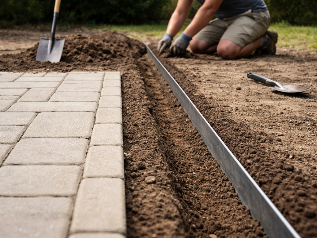 how to edge around patio