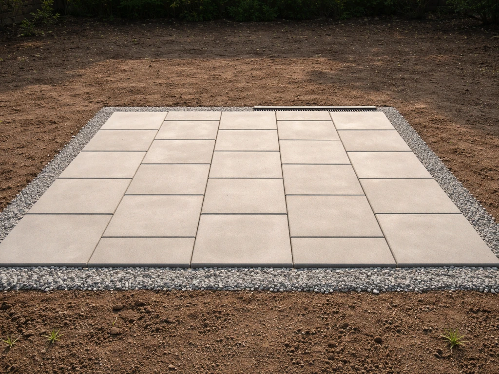 how to make patio on grass