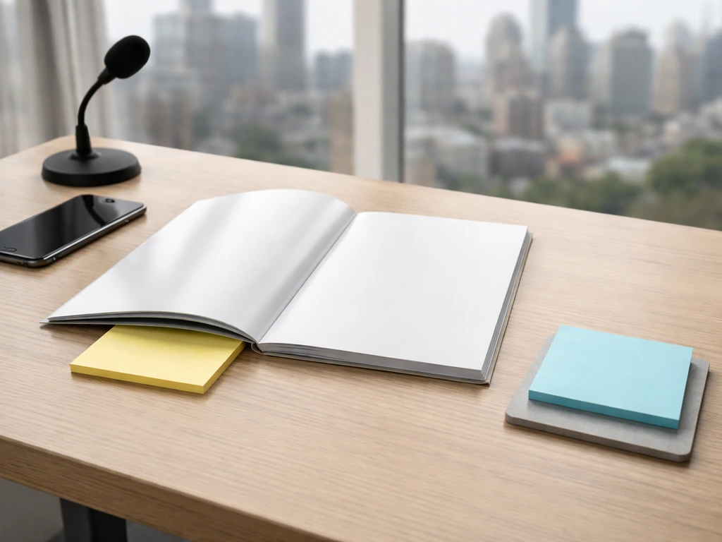 Minimal photo of an office desk with a closed folder and a checklist showing missing access to a wealth list.