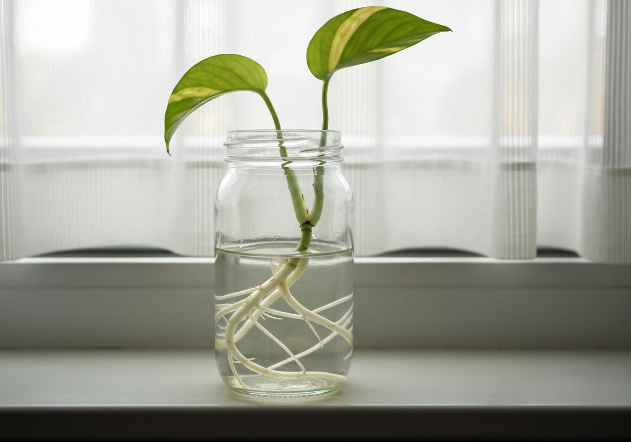 how to grow money plant in water fast