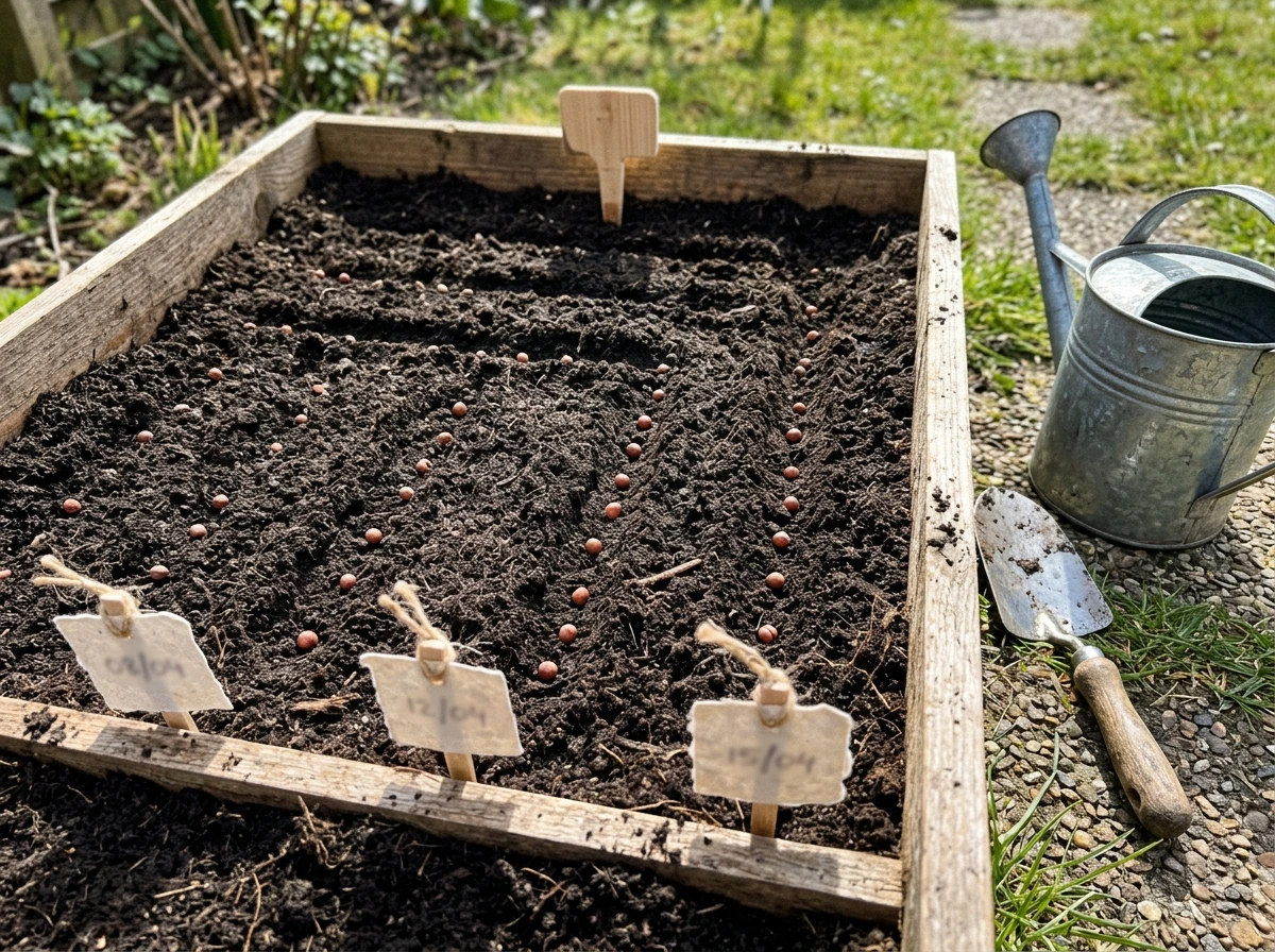 Radish seeds planted in rows with a quick sowing schedule for continuous harvest