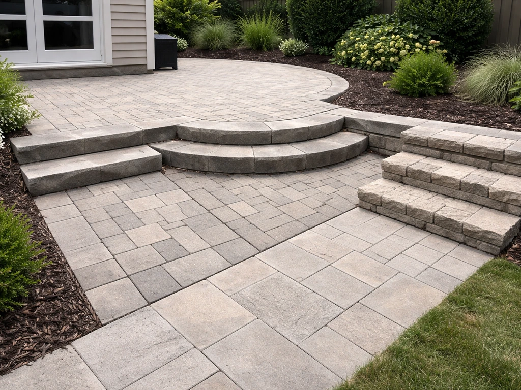 patio ideas with steps