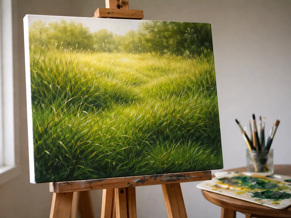 Couleur herbe en peinture : guide pas à pas pour réussir
