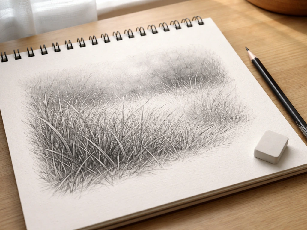 Texture herbe dessin : guide pratique et exercices