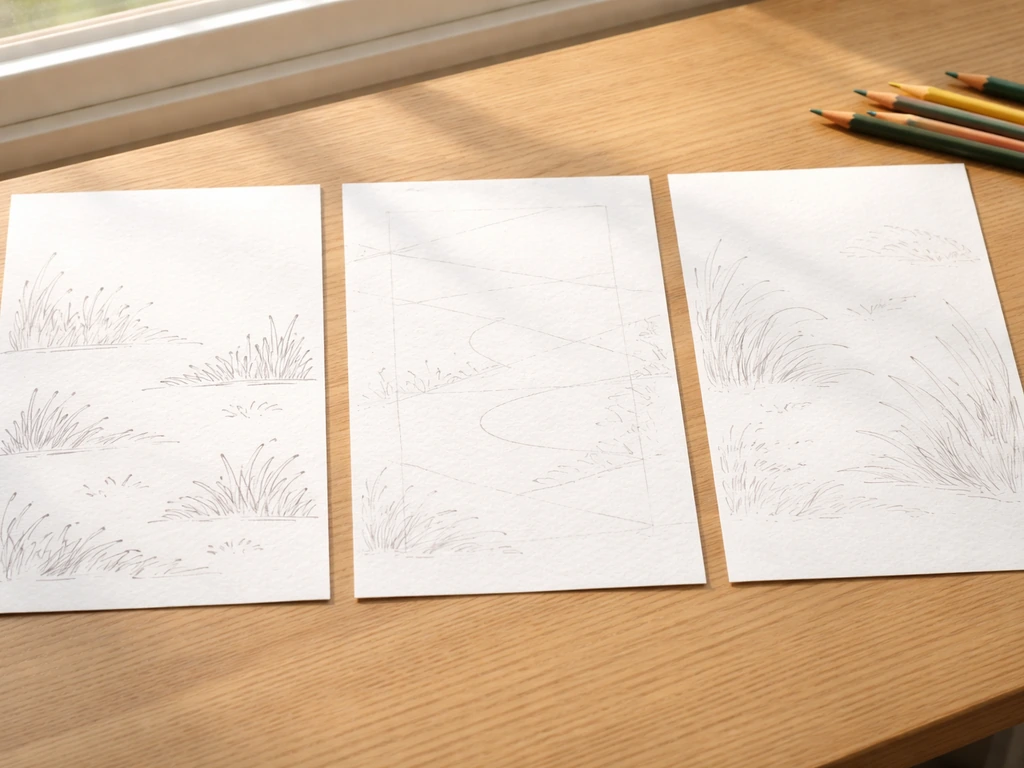 Trois feuilles de coloriage côte à côte montrant coloriage guidé, gabarits et modèle plus libre, sur table en bois.