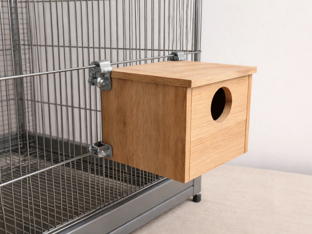 How to Attach a Nesting Box to a Bird Cage Safely