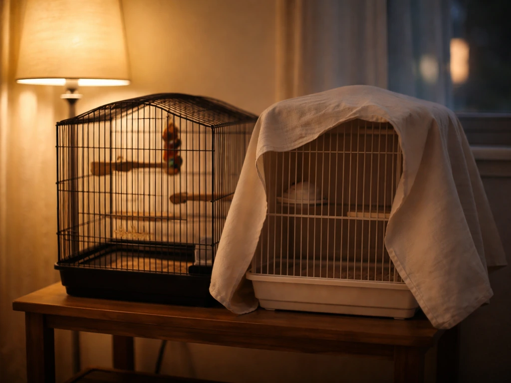 should you cover bird cage at night