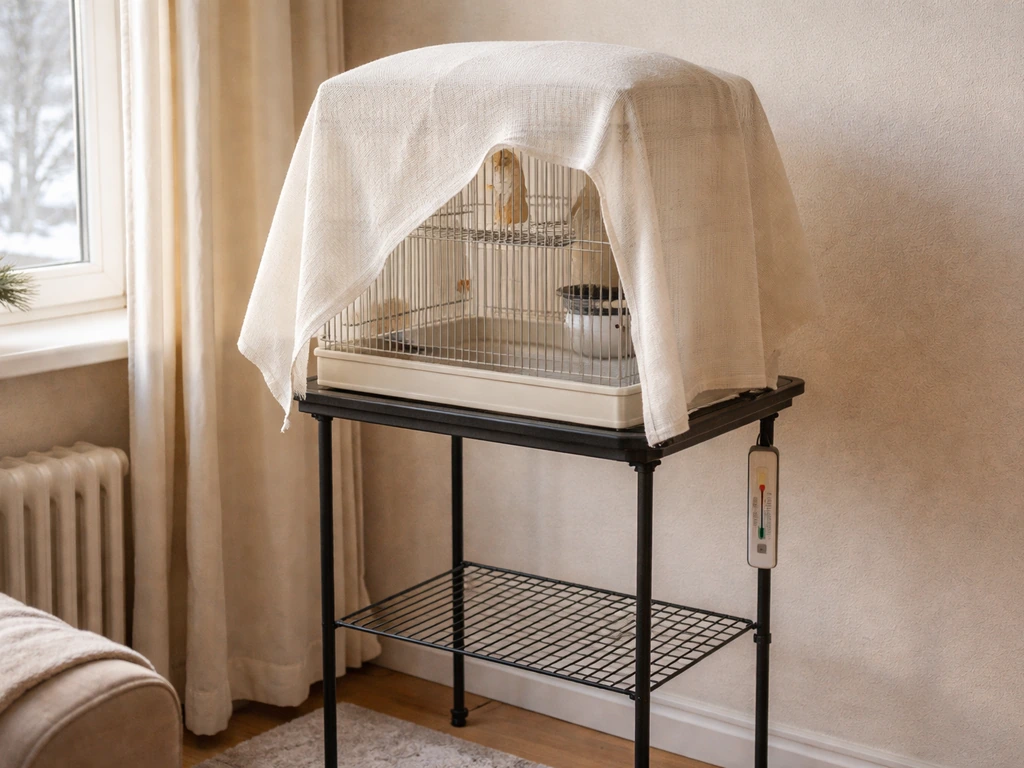 How to Keep a Bird Cage Warm in Winter Safely