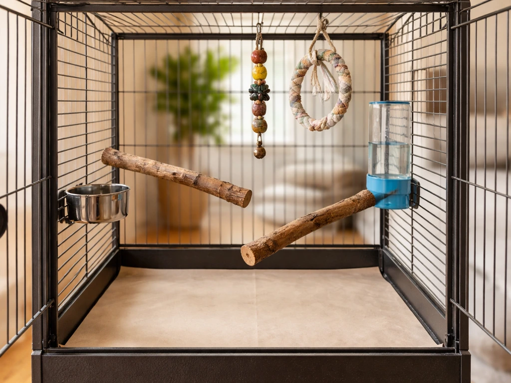 Conure Bird Cage Setup: Step by Step Guide for Beginners