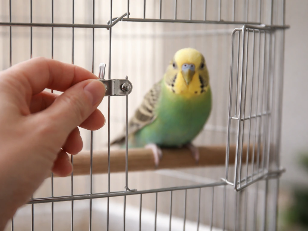 How to Open a Bird Cage Safely Step by Step
