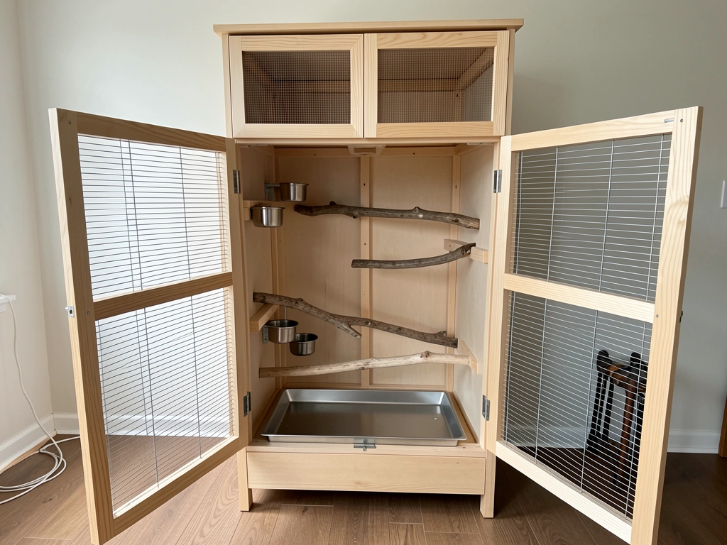 How to Turn an Armoire Into a Bird Cage Safely