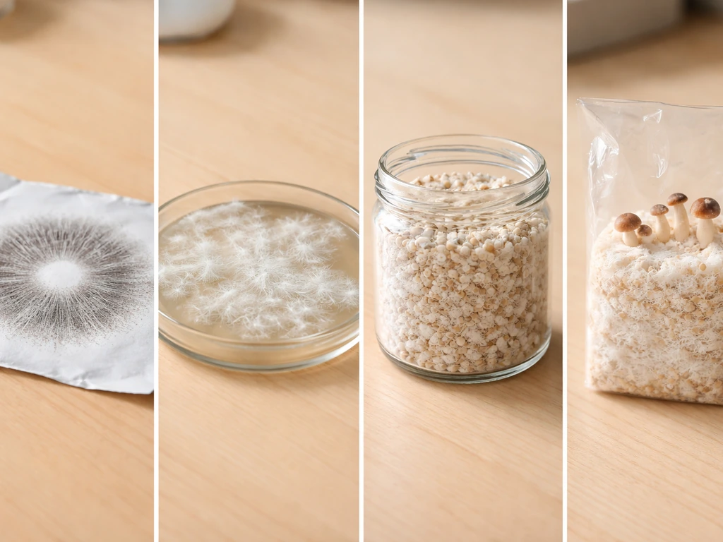 how to grow mushroom from spore print