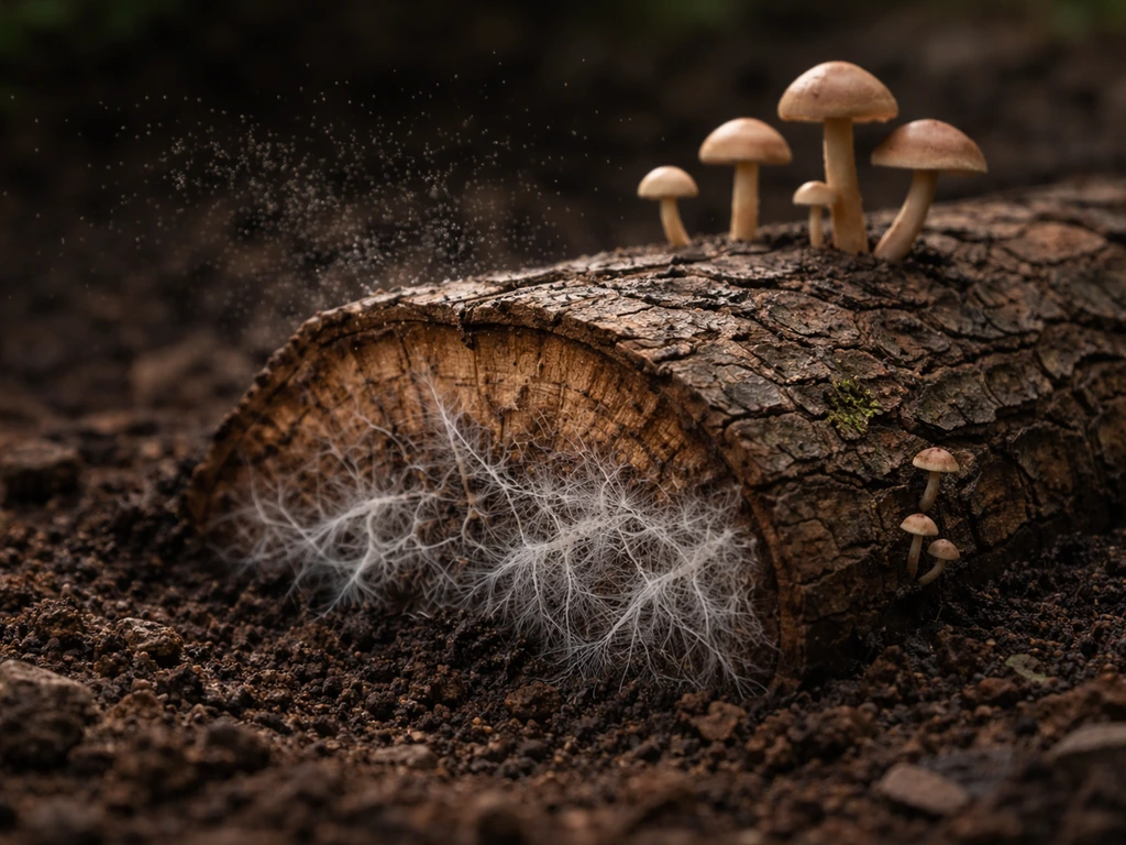how wild mushrooms grow