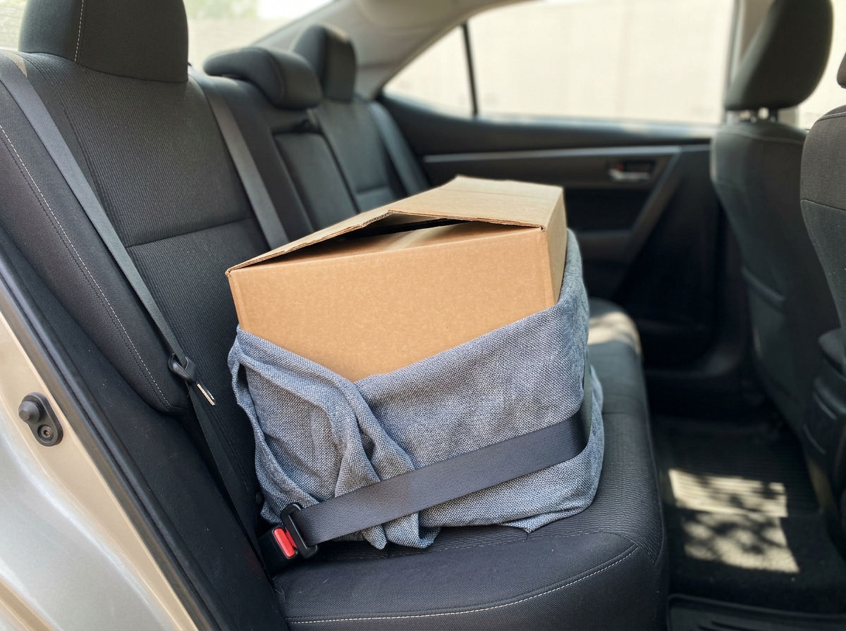Prepared transport: emergency nest box ready for moving to a rehabilitator