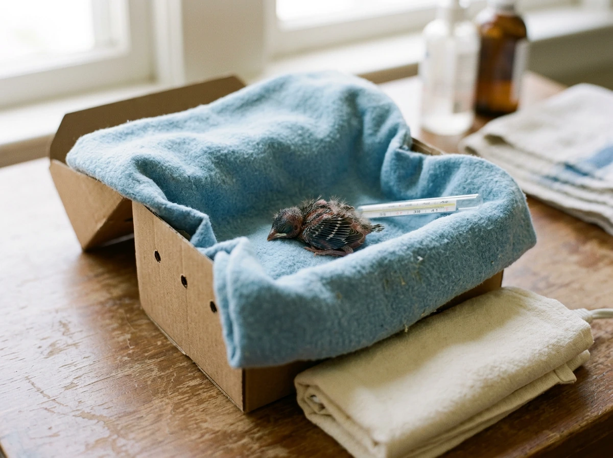 how to care for nestling bird