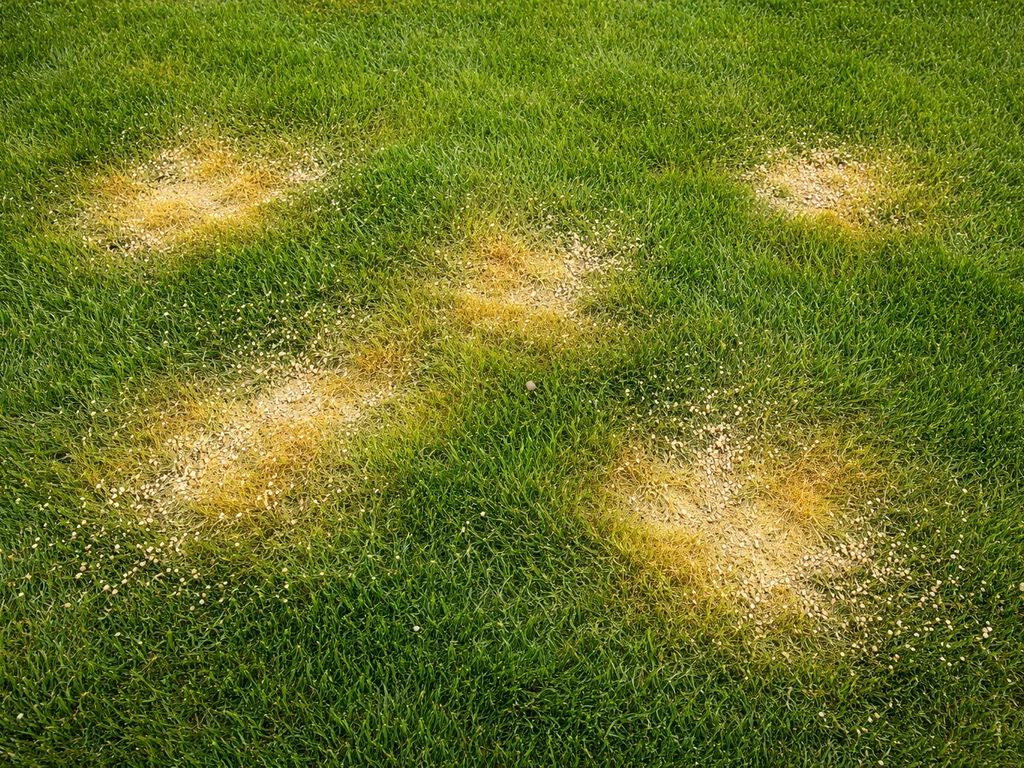 Gele plekken in gras na bemesten: oorzaak en nu-doen plan