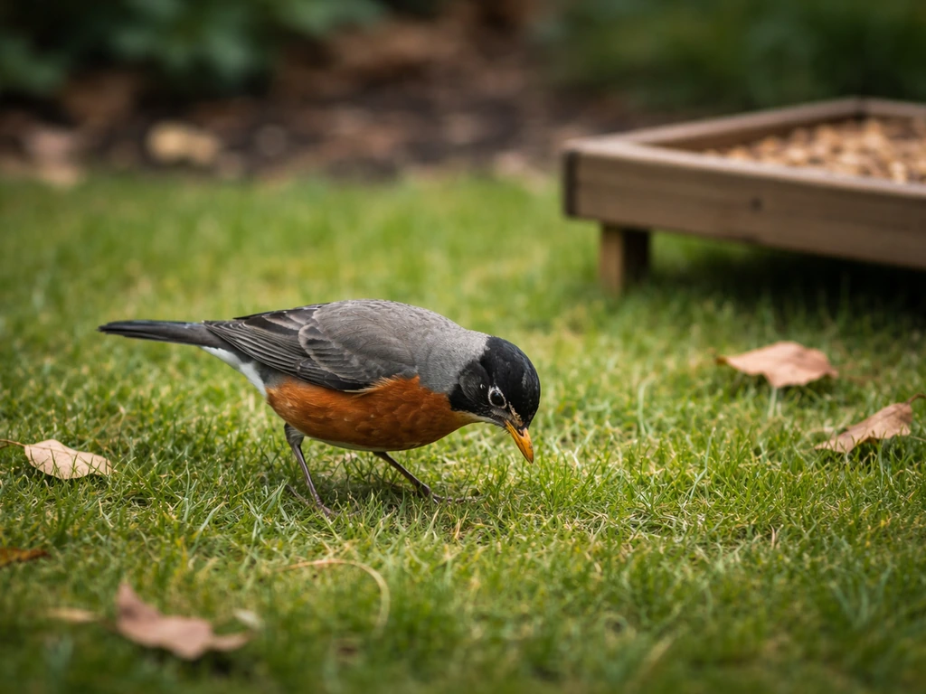 why do robins not eat from bird feeders