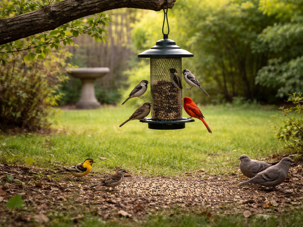 what attracts birds to a bird feeder