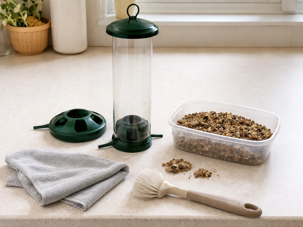 how often clean bird feeders