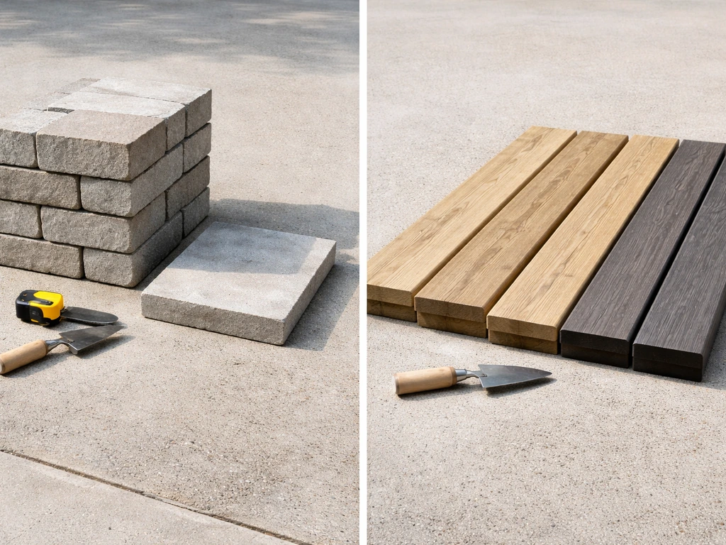 difference between patio and deck