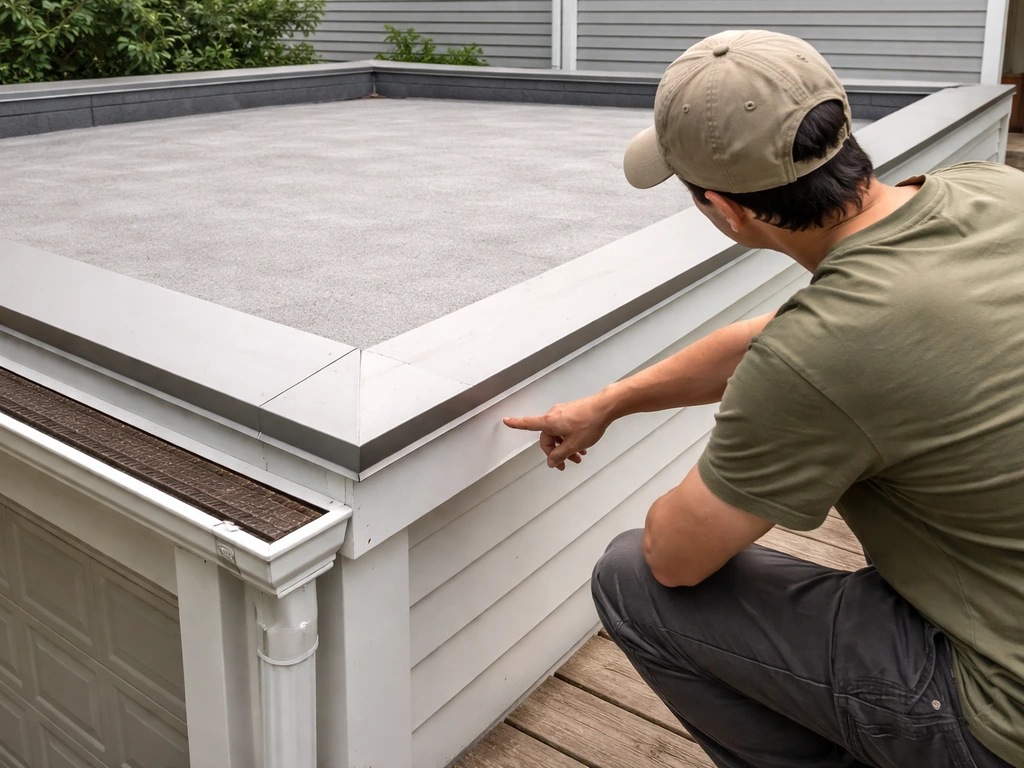 patio on top of garage