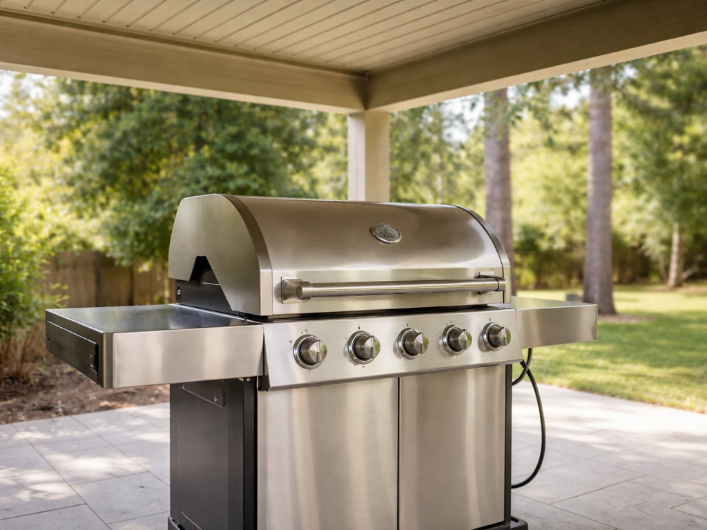 can you grill under covered patio